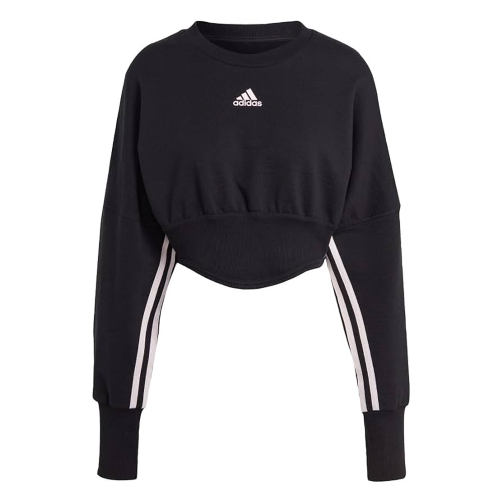 Adidas Black Dance Eco Corset Cropped Sweatshirt Crewneck